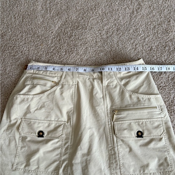 jamie sadock women's khaki activewear golf skort skirt cargo pockets size 6(30) - Picture 12 of 14